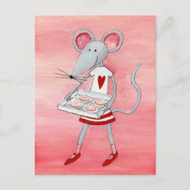Liefde muis en muizen briefkaart (Voorkant)