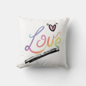 Liefde Multi-Kleuren Kussen (Voorkant)