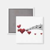 Liefde muziek magneet (Voorkant / Achterkant)
