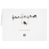 Liefde muziek - tabelnummerkaart (Achterkant Horizontaal)