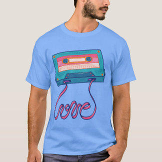 Liefde muziek tape familie t-shirt