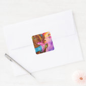 Liefde muziek van Brittany Mackason Vierkante Sticker (Envelop)