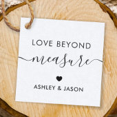 Liefde na het meten van het Gift-Label, weddenscha Bedankjes Labels