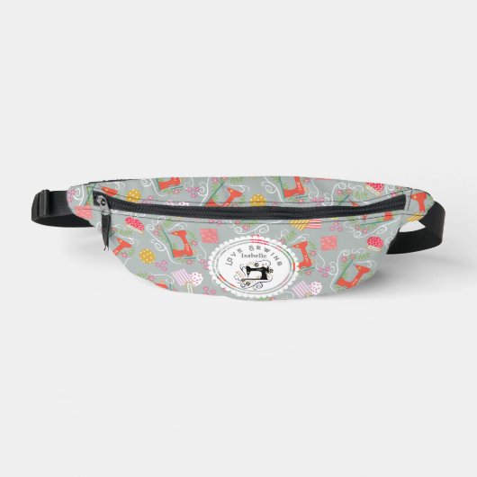 Liefde Naai-accessoires Grijs Heuptasje (Voorkant)