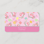 Liefde naaien schattig roze Visitekaartje (Achterkant)