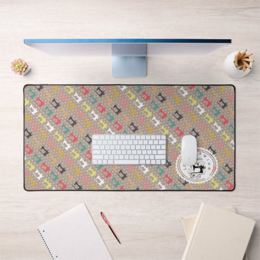 Liefde naaimachine bruin bureaumat (Kantoor 1)