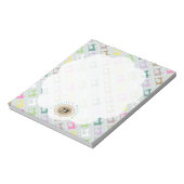 Liefde naaimachine grijs notitieblok (Linkerzijde)