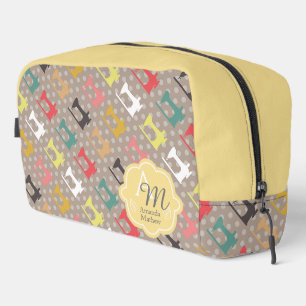 Liefde Naaimachine Monogram Bruin Toilettasje