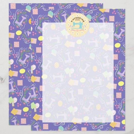 Liefde naaimachine Paars (Voorkant / Achterkant)