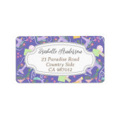 Liefde naaimachine Paars Etiket (Voorkant)