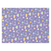 Liefde naaimachine Paars Tafelkleed (Voorkant (Horizontaal))