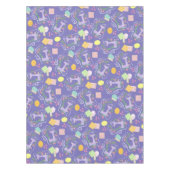 Liefde naaimachine Paars Tafelkleed (Voorkant)