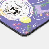 Liefde naaimachine Paarse bureaumat (Hoek)