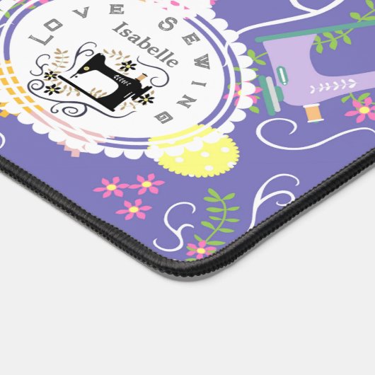 Liefde naaimachine Paarse bureaumat (Hoek)