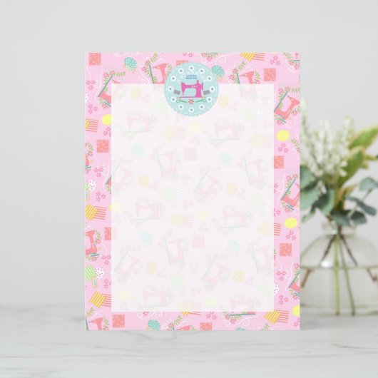 Liefde naaimachine roze (Staand voorkant)