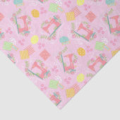 Liefde naaimachine roze tissuepapier (Detail)