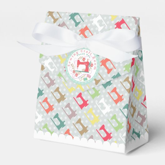 Liefde Naaimachine Silhuoette Grijs Bedankdoosjes (Voorkant Zijde)