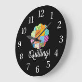 Liefde naaiwerk, hobby-ambachtelijke geschenk grote klok (Hoek)