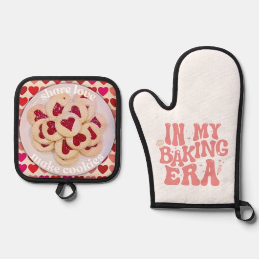 Liefde naar Bake Ovenwant & Pannenlap Set (Voorkant)