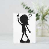 Liefde naar Dance! Briefkaart (Staand voorkant)