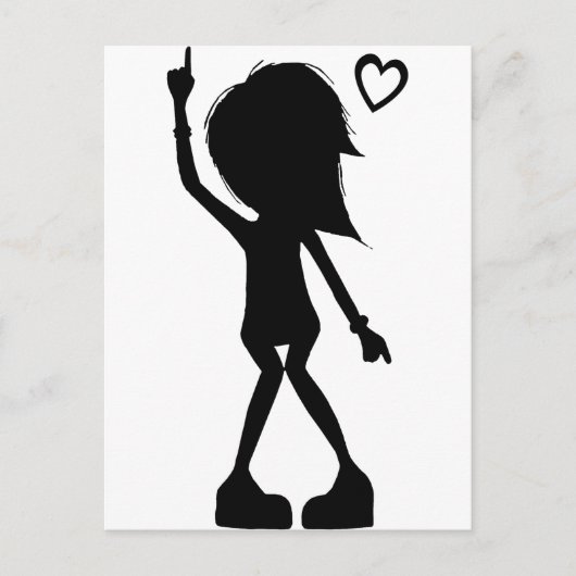 Liefde naar Dance! Briefkaart (Voorkant)