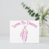 Liefde naar Dance Briefkaart (Staand voorkant)