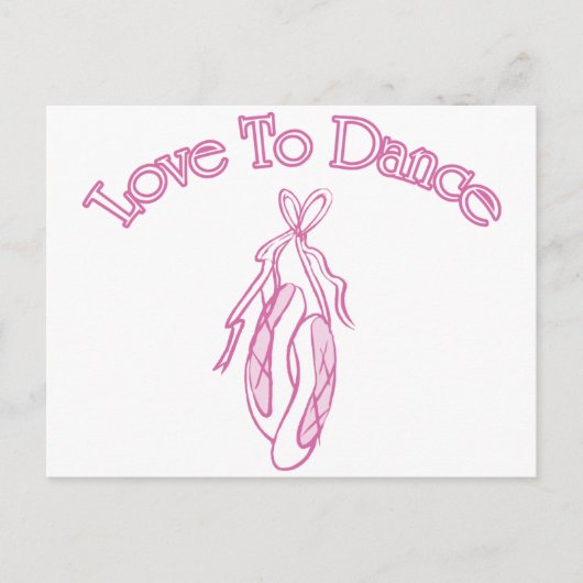 Liefde naar Dance Briefkaart (Voorkant)