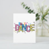 Liefde naar Dance Briefkaart (Staand voorkant)
