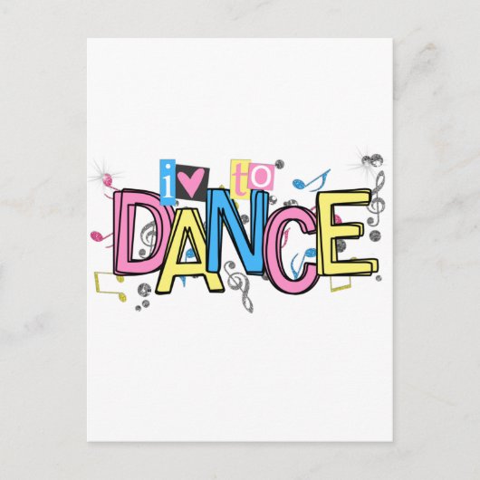 Liefde naar Dance Briefkaart (Voorkant)