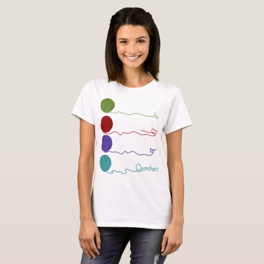 Liefde naar het Shirt van Crochet (Voorkant volledig)