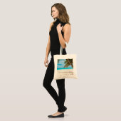 Liefde naar het strand en de rug tote bag (Voorkant (model))