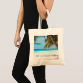Liefde naar het strand en de rug tote bag (Voorkant (product))