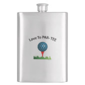 Liefde naar T-shirt, Funny Golf Quote Flacon (Voorkant)