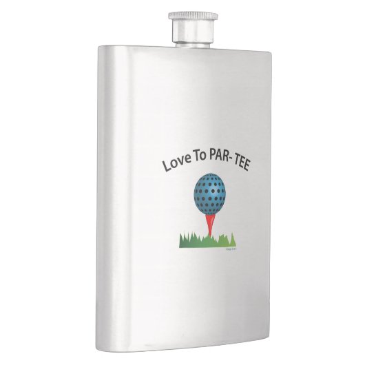 Liefde naar T-shirt, Funny Golf Quote Flacon (Rechts)