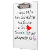 Liefde naar Teach Dance Klembord (Links)
