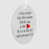 Liefde naar Teach Dance Ornament (voorkant)