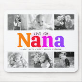 Liefde Nana Colorful Rainbow 6 Foto Collage Muismat (Voorkant)