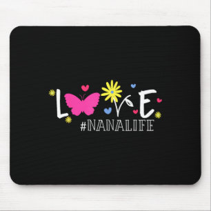 Liefde nanalife vlinder bloem inspirerend muismat