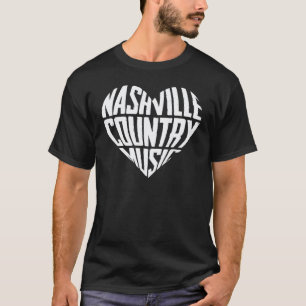 Liefde Nashville Tennessee Country Music Gitaar Sp T-shirt