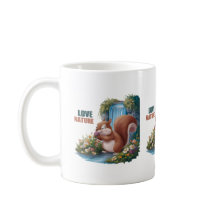 Liefde Natuur Grappige Eekhoorn