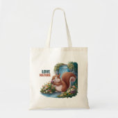 Liefde Natuur Grappige Eekhoorn Tote Bag (Voorkant)