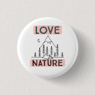 Liefde Natuur Ronde Button 3,2 Cm
