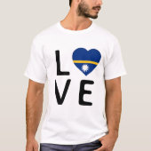 Liefde - Nauru-vlag T-shirt (Voorkant)