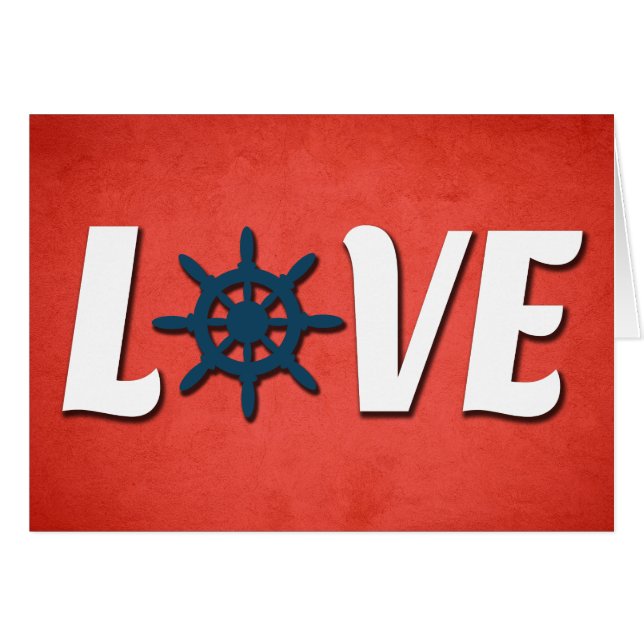 Liefde nautische vormgeving (Voorkant Horizontaal)