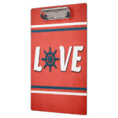 Liefde nautische vormgeving klembord (Links)