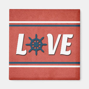Liefde nautische vormgeving magneet