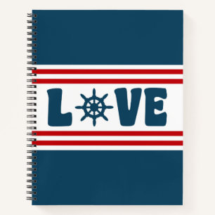 Liefde nautische vormgeving notitieboek