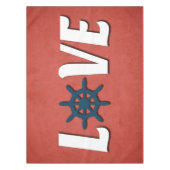 Liefde nautische vormgeving tafelkleed (Voorkant)