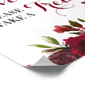 Liefde neemt een bruidsgebak van het Treat Wedding Poster (Hoek)