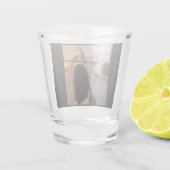 Liefde Neemt Vleugels Shot Glas (Achterkant)